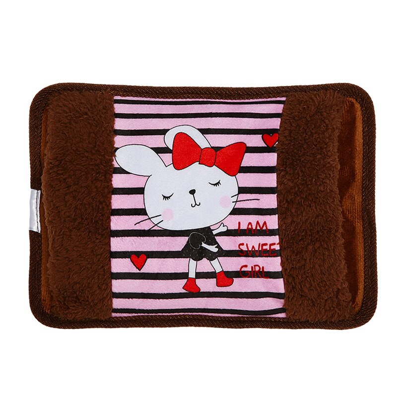 bolsa de agua bolsa agua calientamanos bolsa Enchufe de la UE Calentador de manos Paquete de calor Linda bolsa de agua eléctrica recargable Bolsa de agua reutilizable de pie: 11 Rabbit EU plug