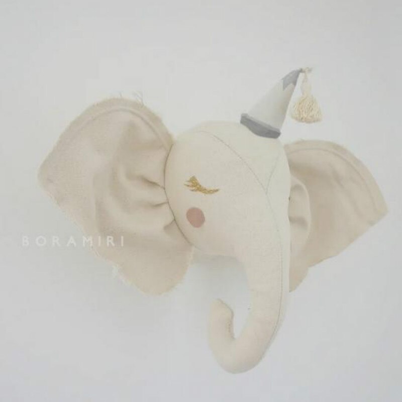 INS nordique éléphant Elk licorne bébé à la main bébé oreiller bébé lit pare-chocs berceau infantile chambre décor photographie accessoires: Elephant2
