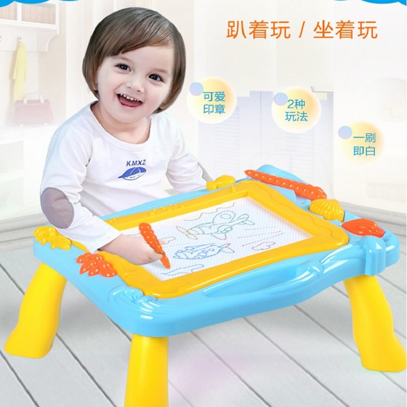 Multi-Function Big Size Painting Graffiti Board Toys ABS Material Magnetic Educational Write&amp;Drawing Board Desk Toy For Children