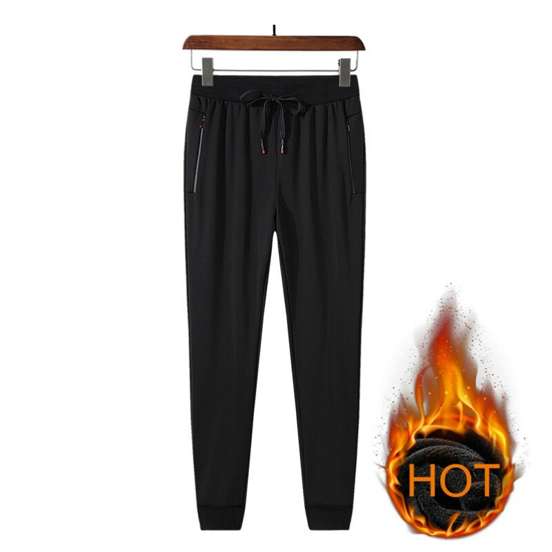 Big Size 6xl 7xl 8xl Men Sweatpants Joggers Solid Fleece Winter Warm Track Pants Male Thick Jogging Trousers Hip Hop Streetwear