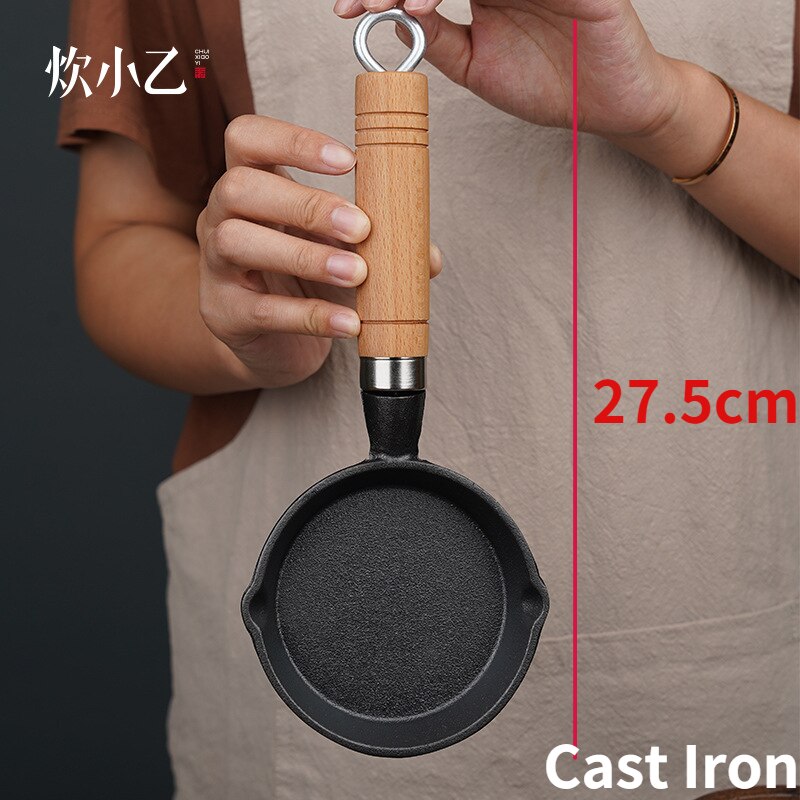 Cast Iron Frying Pan Frying Pan Uncoated Non-stick Pancake Hand Pancake Pancake Pan Pizza Pan 48cm: 27.5cm