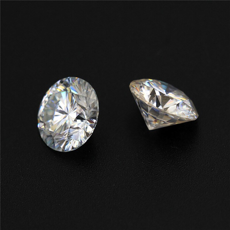 BOEYCJR 0.3ct 4mm F Color Round Brilliant Cut 5mm Moissanite Loose Stone VVS1 Excellent Cut 3E Grade Jewelry Making Stone