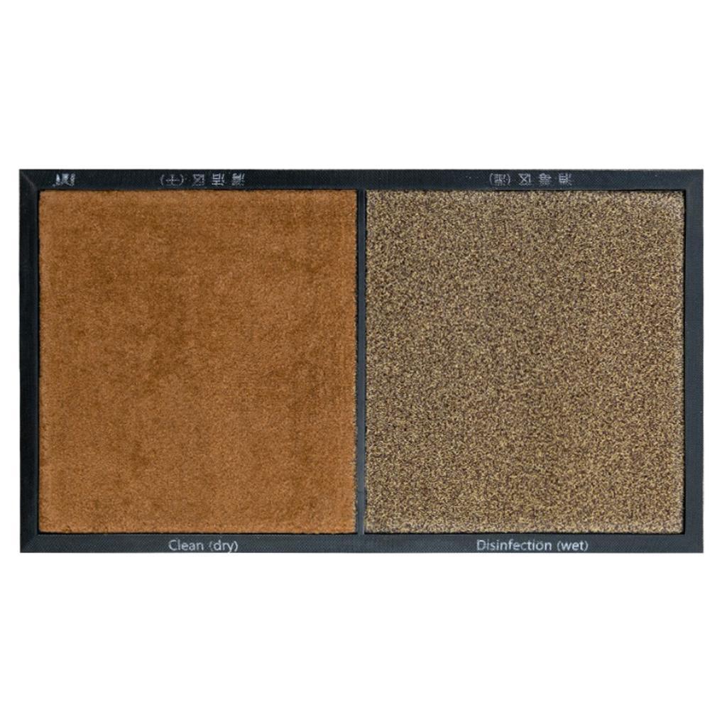 Desinfecterende Mat Ontsmetting Anti Slip Ingangsmat Desinfectie Deurmat Absorberende Doek Pack Tapijten Laarzen Borstel Restaurant: Bruin