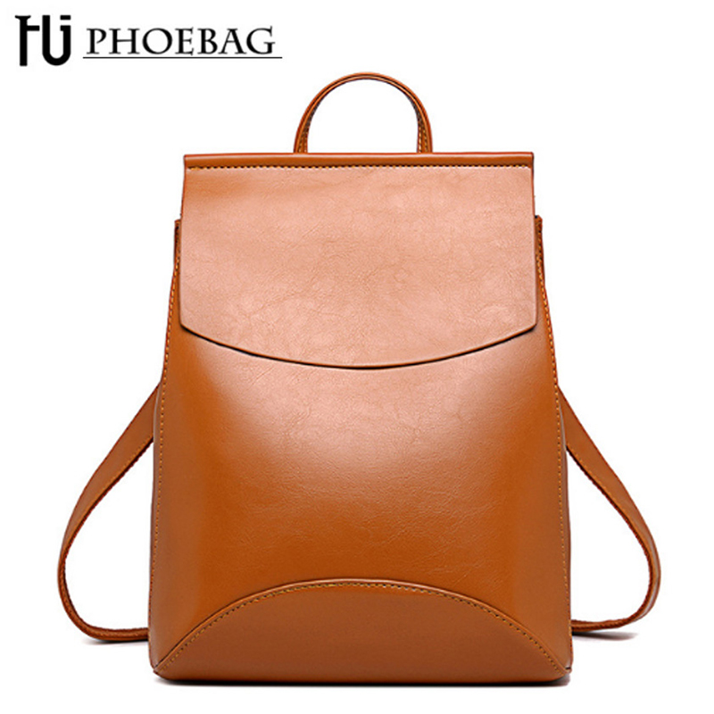 Women Backpack PU Leather Backpacks for Teenage Girls Female School Shoulder Bag mochila HJ-8110