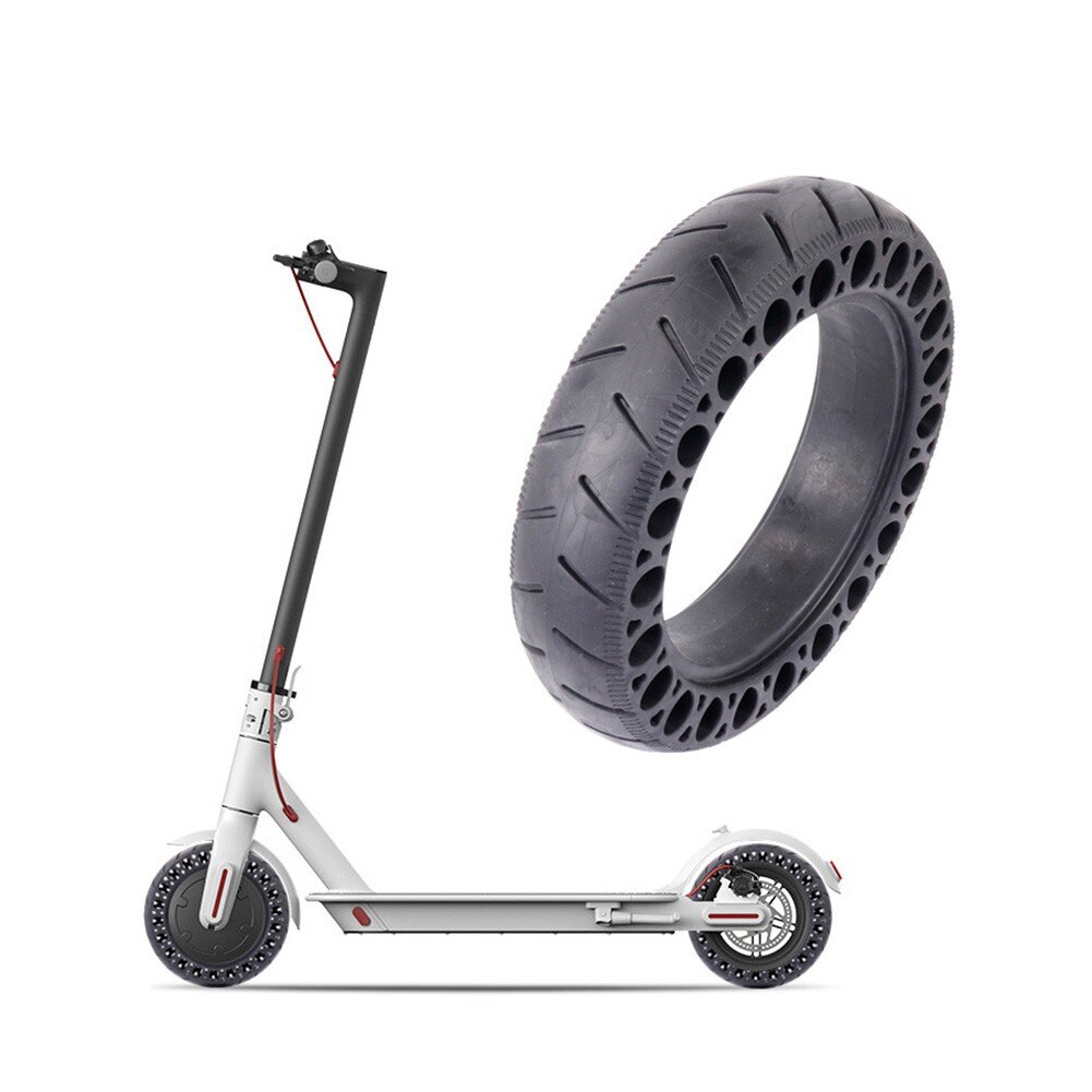 9.5 Inches Scooter Tires Black ElectricPuncture High Elasticity Non-slip