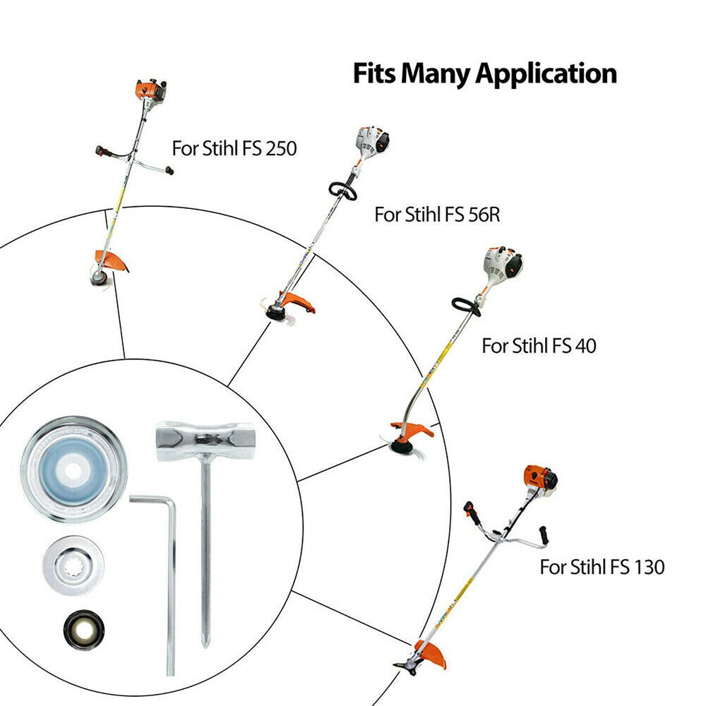 5PCS Blade Adapter Attachment Maintenance Kit For STIHL FS40C FS55R Brush Cutter For Stihl FS40C FS55R FS56R FS36 FS80 FS81 FS85