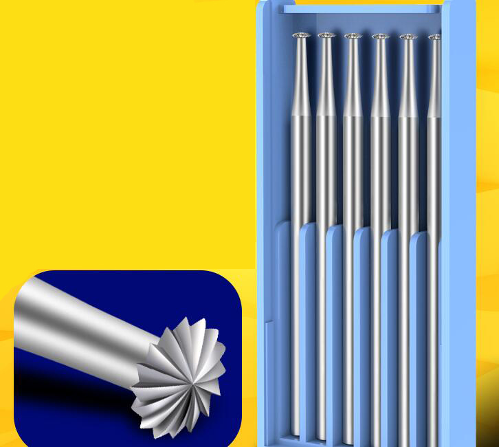 6 stuks sieraden zetten burs diamant lager cutter steen set sieraden maken gereedschap hh schacht maat 2.35mm