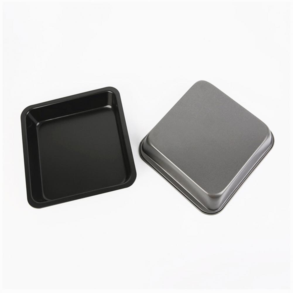 4Pcs/set Baking Tray Square Non-stick Carbon Steel Bakeware Bread Cake Tray for Home Kitchen Tool