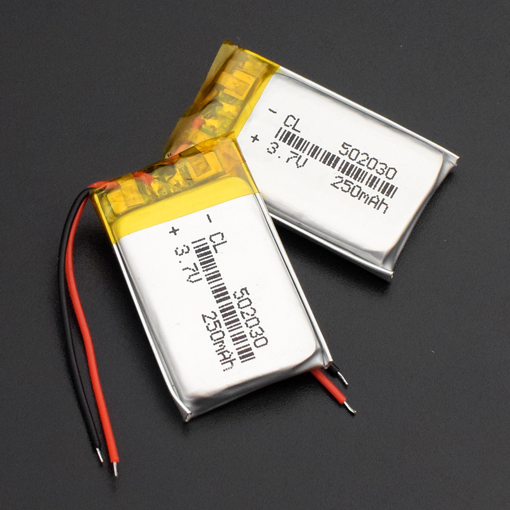 1/2/4 Pieces Portable 250mah Rechargeable Li-Po Battery 3.7v 502030 GPS MP3 MP4 Bluetooth Speakers Headsets Pos PDA Battery