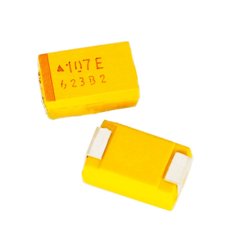 25V100UF Typ D SMD Tantal Kondensator 107E 7343/2917 Gelb Polar- Galle Kondensator