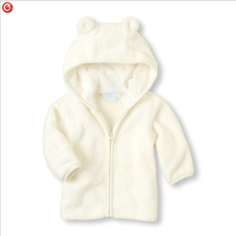 Herfst Pasgeboren Baby Meisje Bont Jassen Jassen Voor Jongens Meisjes Hooded Dikke Baby Bovenkleding Kleding Kids Jongens Winter Kleding: WHITE / 9m