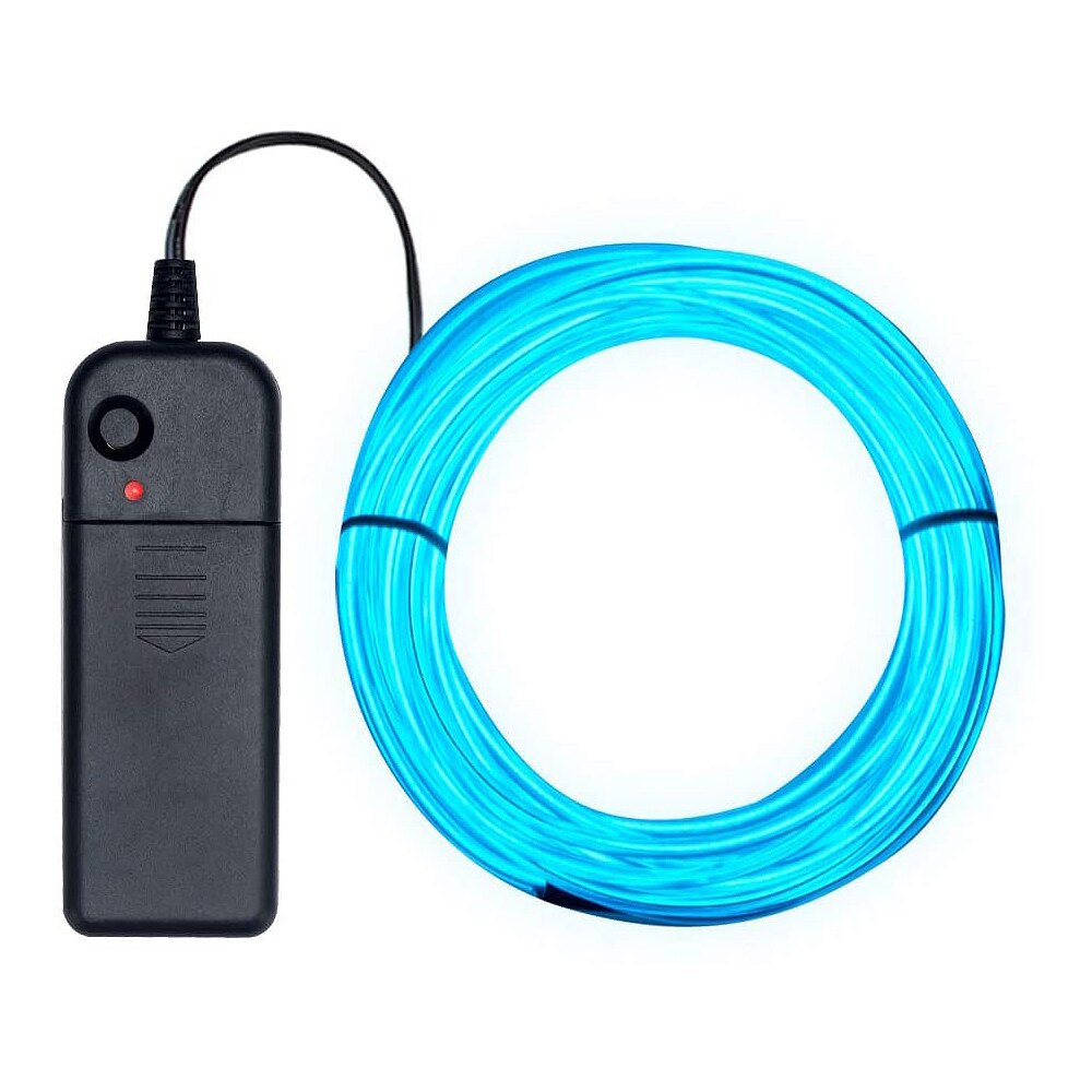 Luz de neón para decoración de , lámpara LED de neón, bola de Navidad, led Flexible, tubo de cuerda de alambre, tira LED impermeable: Light blue
