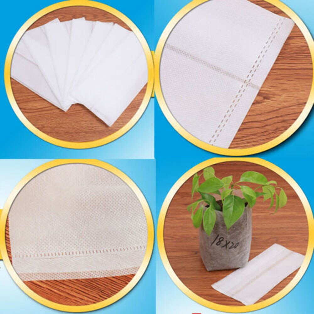 Plant Growth Tree Planting Bag Container Garden Tool 100pcs Biodegradable