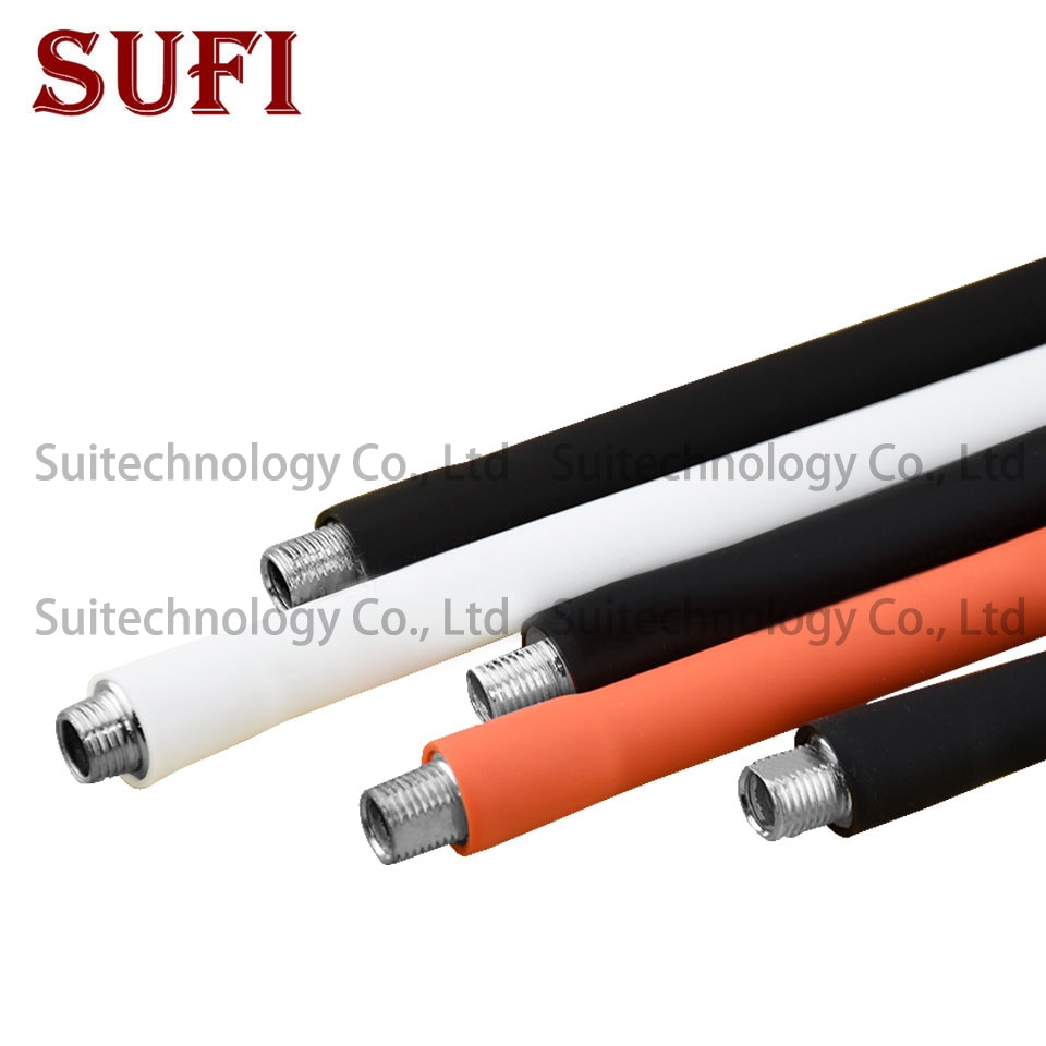 Diameter 10mm LED zwanenhals siliconen metalen slang Balck Wit Oranje beweegbare slang led flexibele houder lamp M10 + M10 serpentine buis