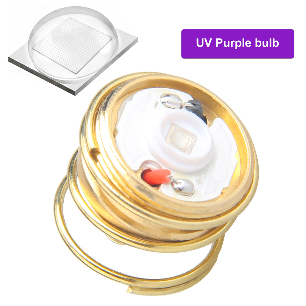 LED Taschenlampe Perle GRÜN verrotten UV 395NM BLAU 26,5mm Einzigen Modus 1200LM Austauschbare LED-lampe Für WF-501B/502B taschenlampe Kopf Lampe: MULTI