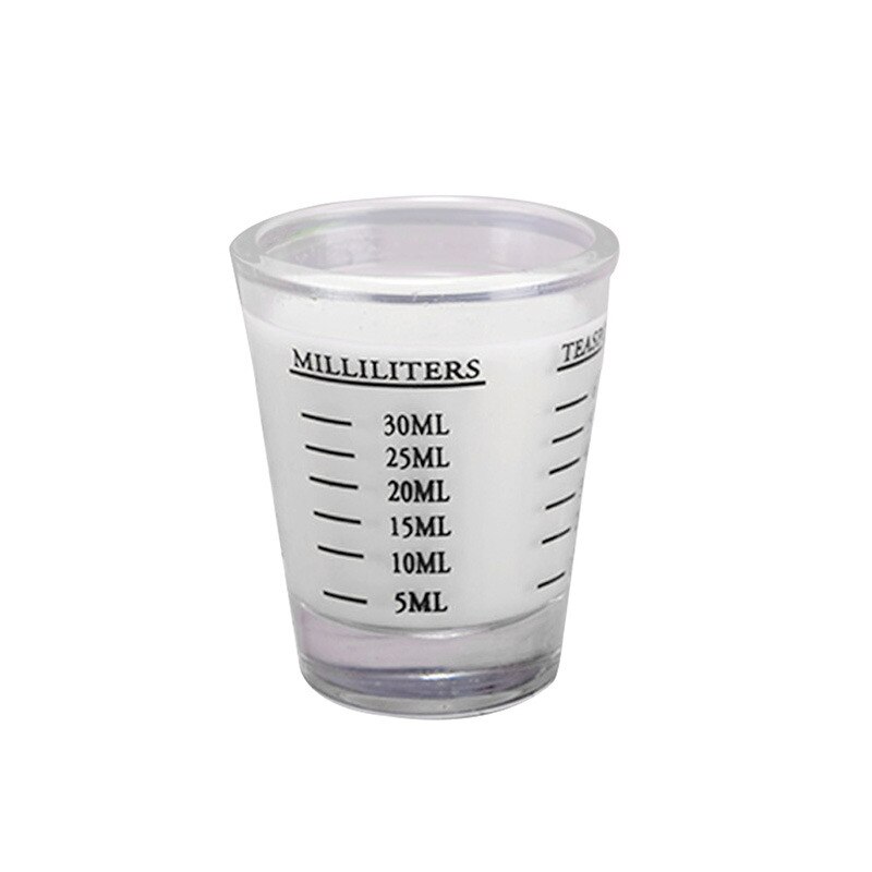 Caffeine Beaker Mug Graduated Beaker Mug with Handle Borosilicate Glass Cup Multi-Function Food Grade Measuring Cup: 30ml