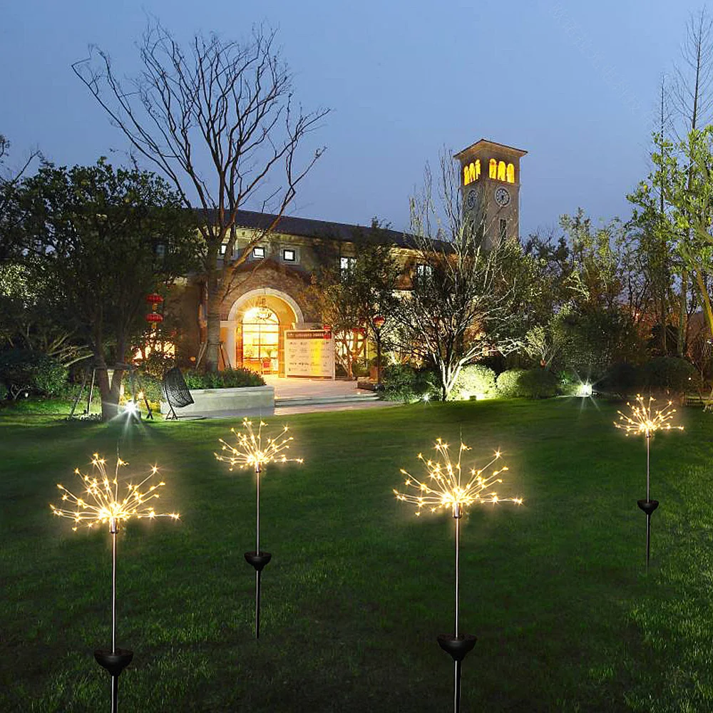 Anblub 90/150 Led Solar Vuurwerk Kleurrijke Outdoor Waterdichte Tuin Lampen Energiebesparing