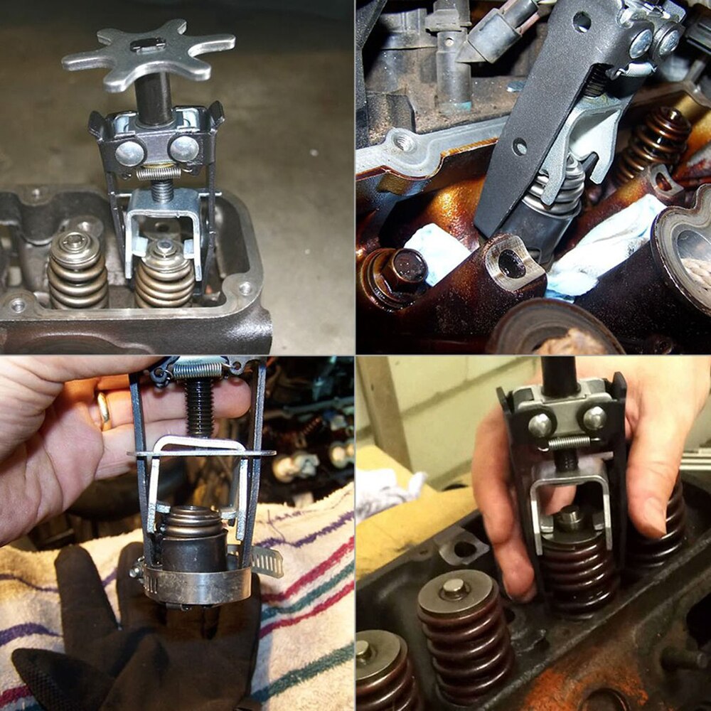 Engine Valve Spring Compressor Engines Overhead Removal Installer Tool Engines Seal Keeper Replacemet Engines Spring Compressor