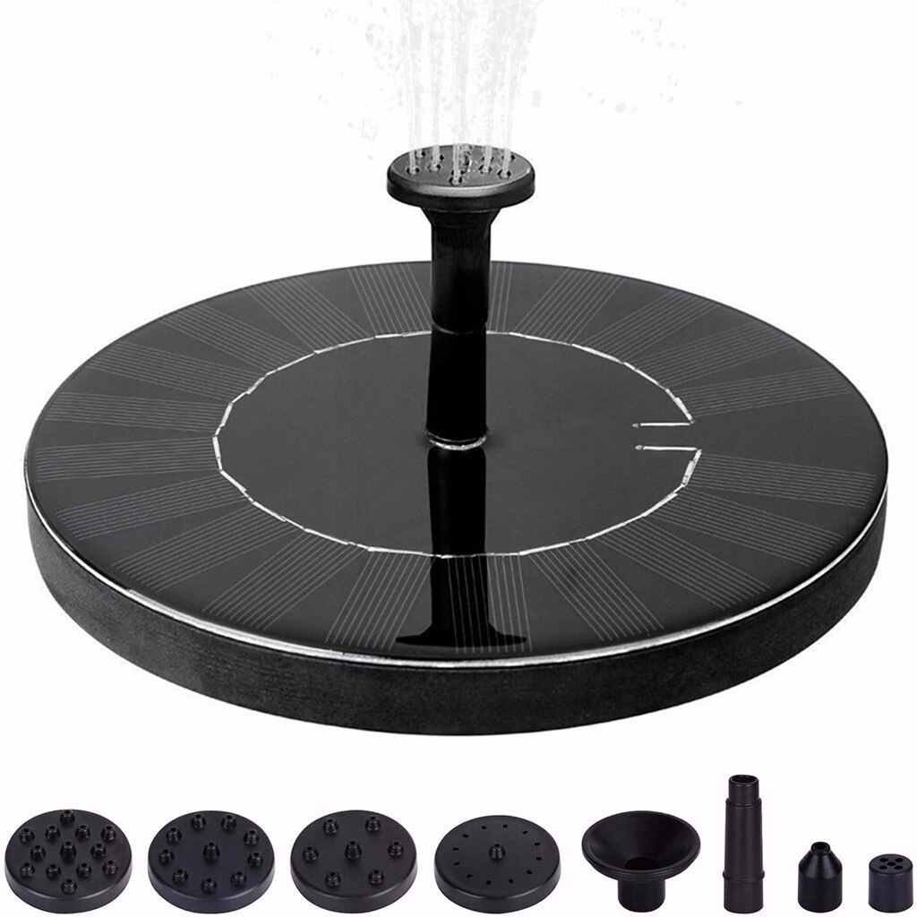 Solar Fontein Water Pompen 190l/H 2.5 W Vrijstaande Floating Solar Vogel Bad Water Pompen Voor Vogelbad Zwembad vijver Tuin @ 45