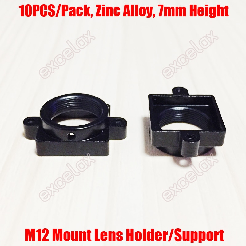 10 stks/pak 7mm Hoogte Korte M12 Mount Zinklegering Lens Ondersteuning Houder CCTV Camera Module Board Schroefafstand Beugel adapter