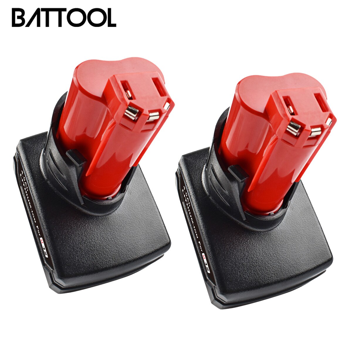 BATTOOL 6000mAh pour batterie Milwaukee M12 C12 WS M12 IR Rechargeable Li-ion batterie de remplacement L10: 6000mAh 2 PACKS