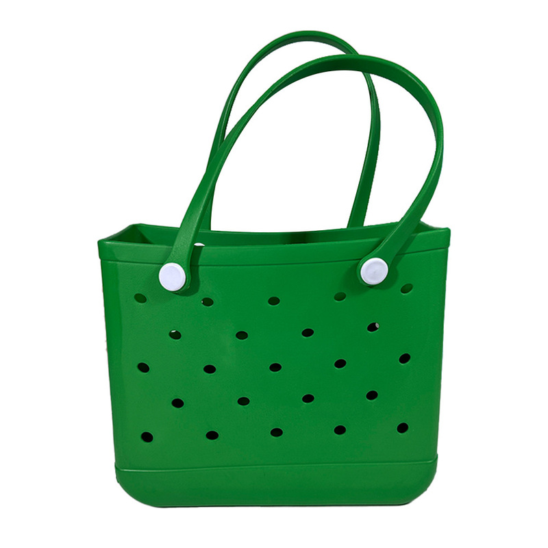 Boggs Bag Extra Large Tote Shoulder Handbag EVA Rubber Waterproof Basket Women Tote Boggs Bag for Travel: S / Brown