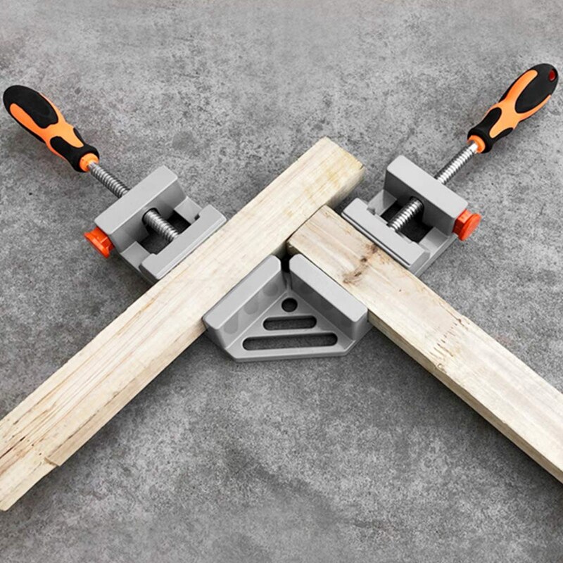 Double Handle Corner Clamp, 90 Degree Quick Release Corner Clamp For Welding, Wood-Working, Photo Framing