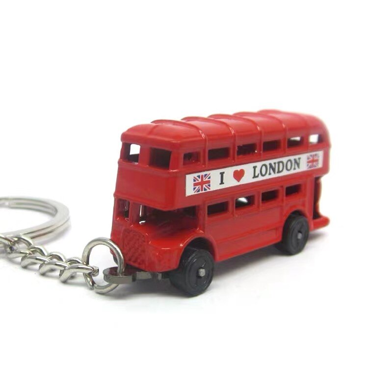 Storage Mailbox Box London Bus Key chain Taxi British flag Souvenir For Keyring Ring London Bus Phone Box: G