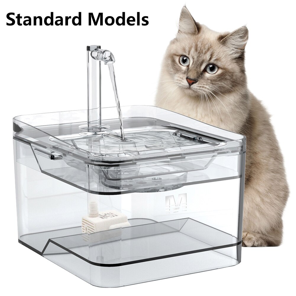 Pet Drinking Fountain Cat Drinking Powl Dog Water Dispenser Intelligent Sensor Ultra-quiet Automatic Pet Water Dispenser: Standard Model