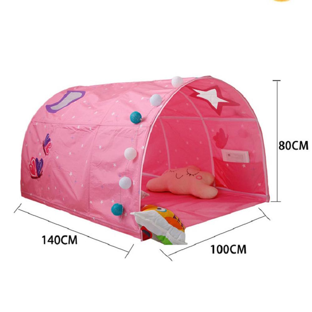 Portable Children's Play House For Kids Folding Small House Room Decoration Tent Crawling Tunnel Toy Ball Pool Bed Tent Boy Girl