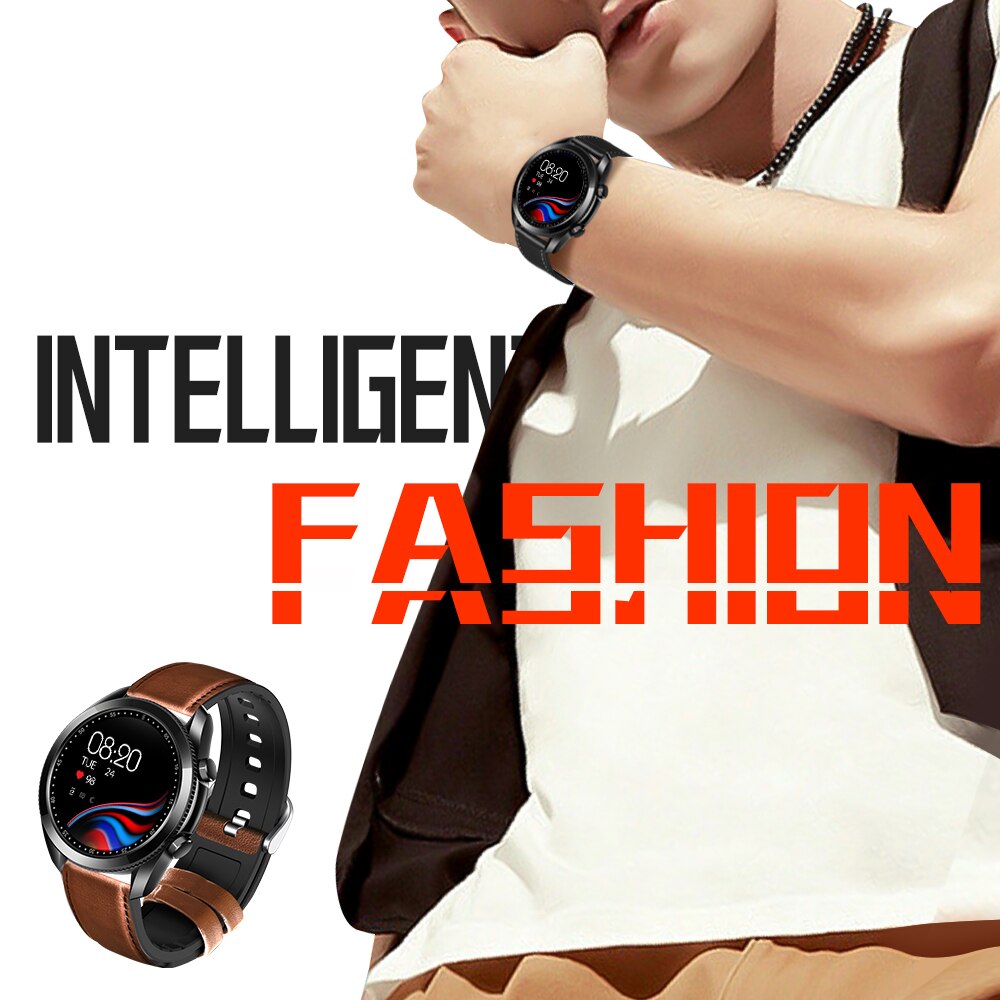 Intellifent Mode IP67 Waterdichte Volledige Cirkel Full Touch Ingebouwde Luidspreker Bluetooth Oproep Smart Horloge