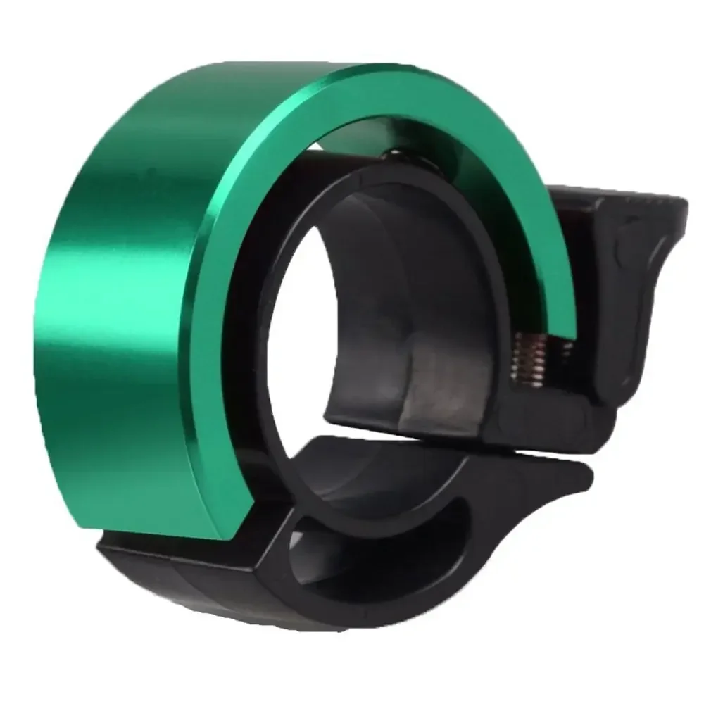 1 Uds. Timbre de bicicleta de aleación de aluminio, alarma de advertencia de seguridad para bicicleta de montaña, timbre para manillar de ciclismo, bocina para bicicleta, accesorios para ciclismo: Blanco