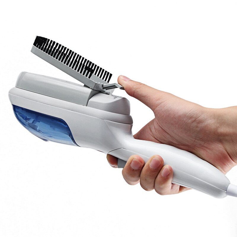 Handheld Garment Steamer Brush Portable Steam Iron For Clothes Generator Ironing Steamer For Underwear Steamer Iron White + blue