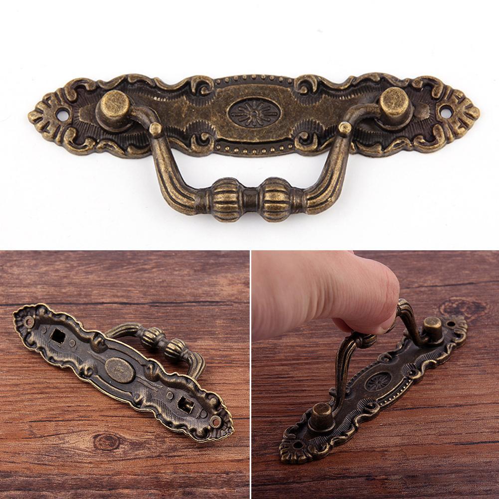 Antique Bronze Pull Handles for Drawer Cabinet Door Wooden Chest Box Bin Metal Drawer Pulls Handles Wardrobe Closet Pulls Handle