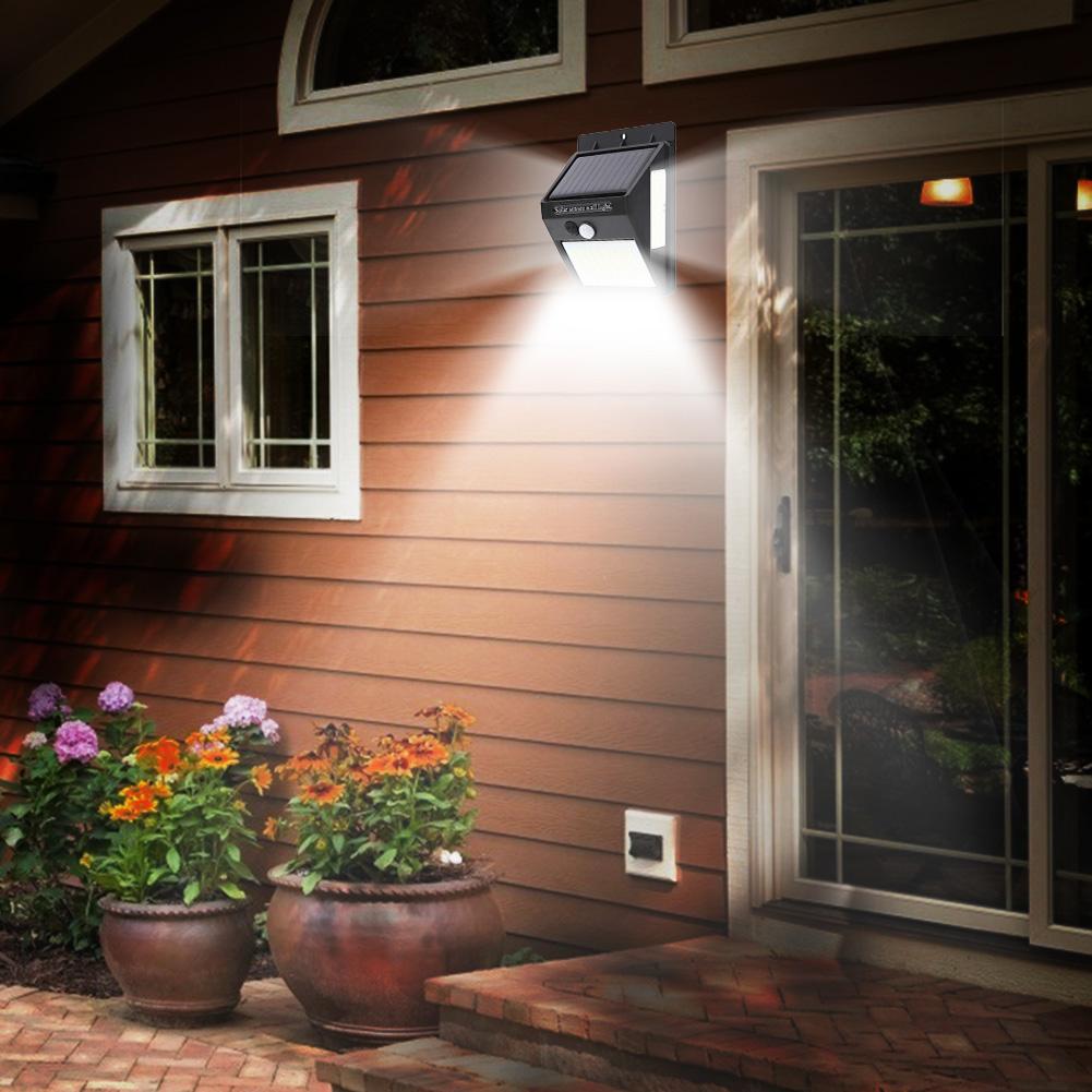 100LED Solar Light PIR Motion Sensor Wall Light Outdoor Garden Security Lamp For Garden Decoration Street Lantern