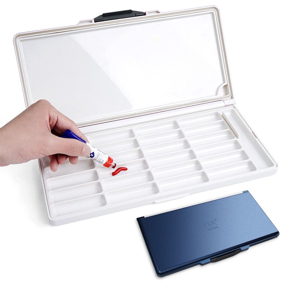 Paul Rubens Aquarel Palet Plastic Doos Premium Hydraterende Met 2 Soorten Onafhankelijke Paletten Geschikt Voor Aquarel