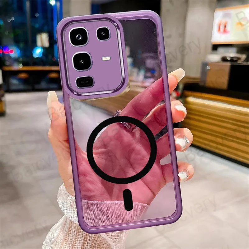 Coque de protection Anti-chute pour appareil photo Infinix Note 50 4G Pro + Plus 50S 50X, coque arrière en TPU avec autocollant magnétique: CANVAS / GRIS