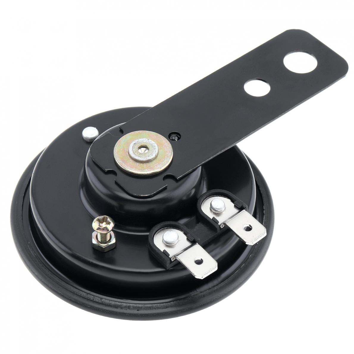 Black Universal 105db Loud Motorcycle Horn 12V Scotter Bracket Bicycle Horn for Motorbike Electric Bike Horn