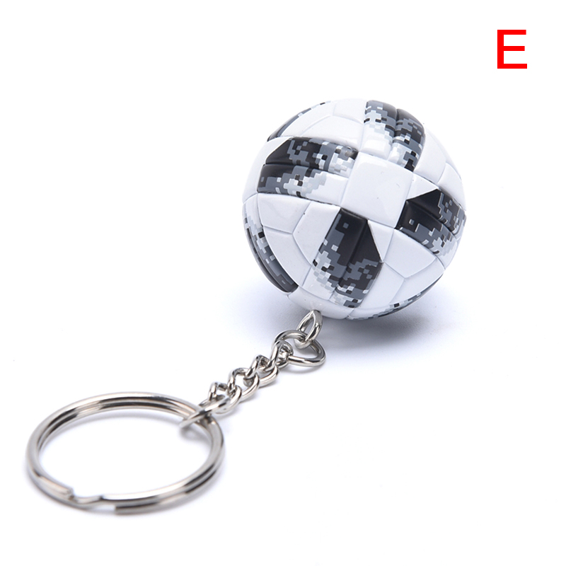 1Pc Pu Voetbal Lederen Sleutelhanger 3d Sport Voetbal Sleutelhangers Souvenirs Voor Mannen Voetbal Fans Sleutelhanger Boyfriend: Rood