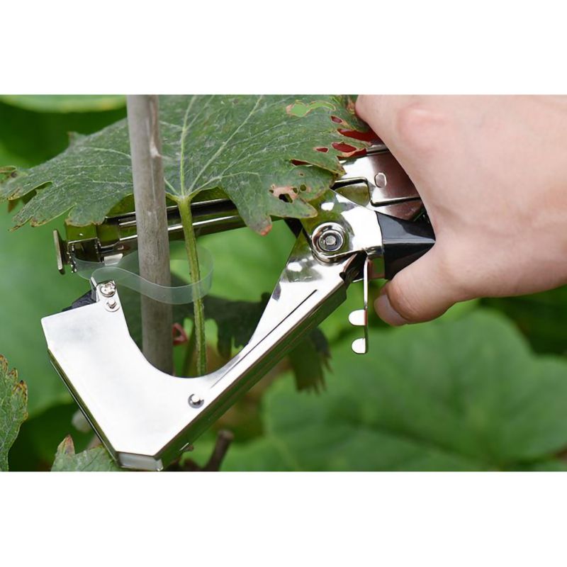 Tying Machine Garden Vine Plant Tying Tape Plant Agriculture Tapener Hand Binding Machine Fix Vine Plant Random Color