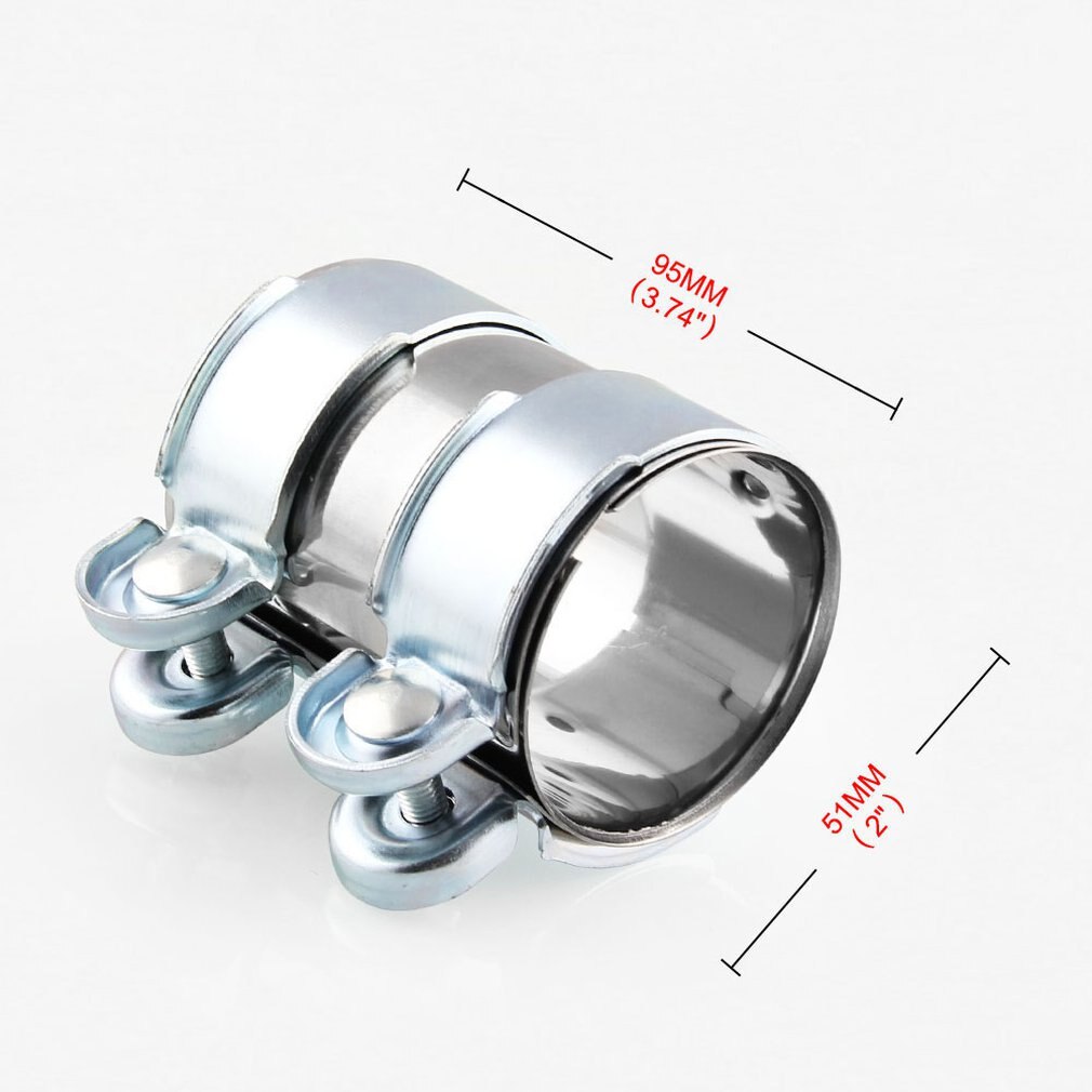 Tubo de escape Turbo de acero suave T304, abrazadera de tubo de escape de 2,25 pulgadas