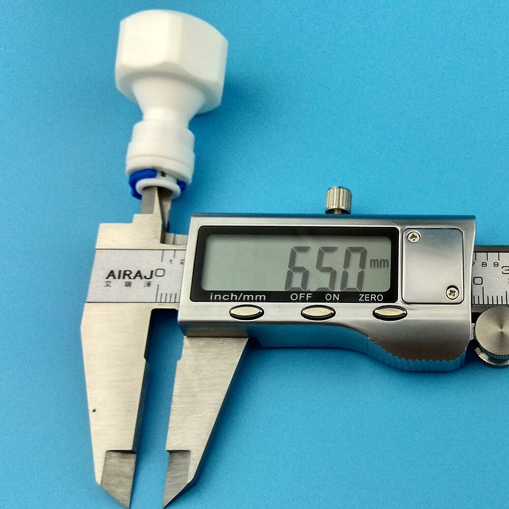 10PCS 1/2" Internal thread to 1/4" Straight connector RO Water Fitting Tune Quick Connect Reverse Osmosis White fast connection