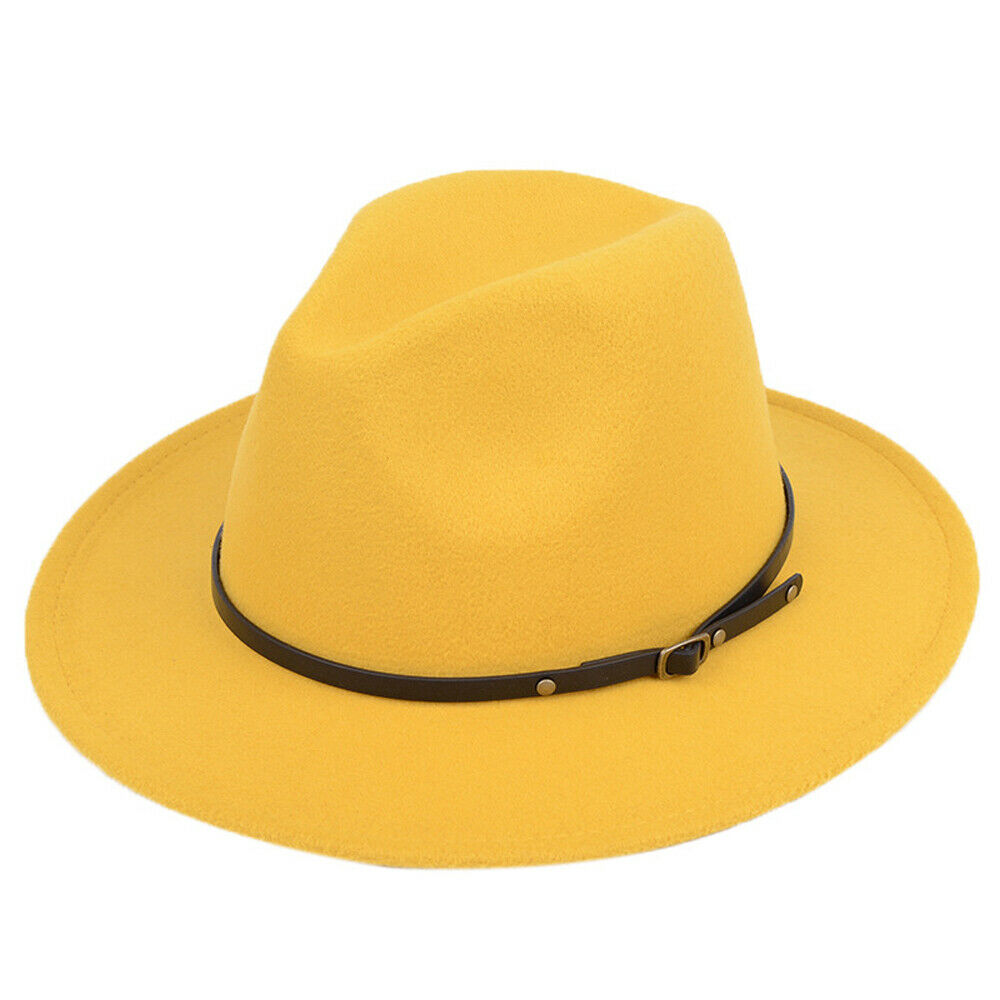 Western-Cowboyhut Für Damen & Herren – Breite Krempe, Filz, Mit Verstellbarem Innenband (Kopfumfang 56-58 Cm)