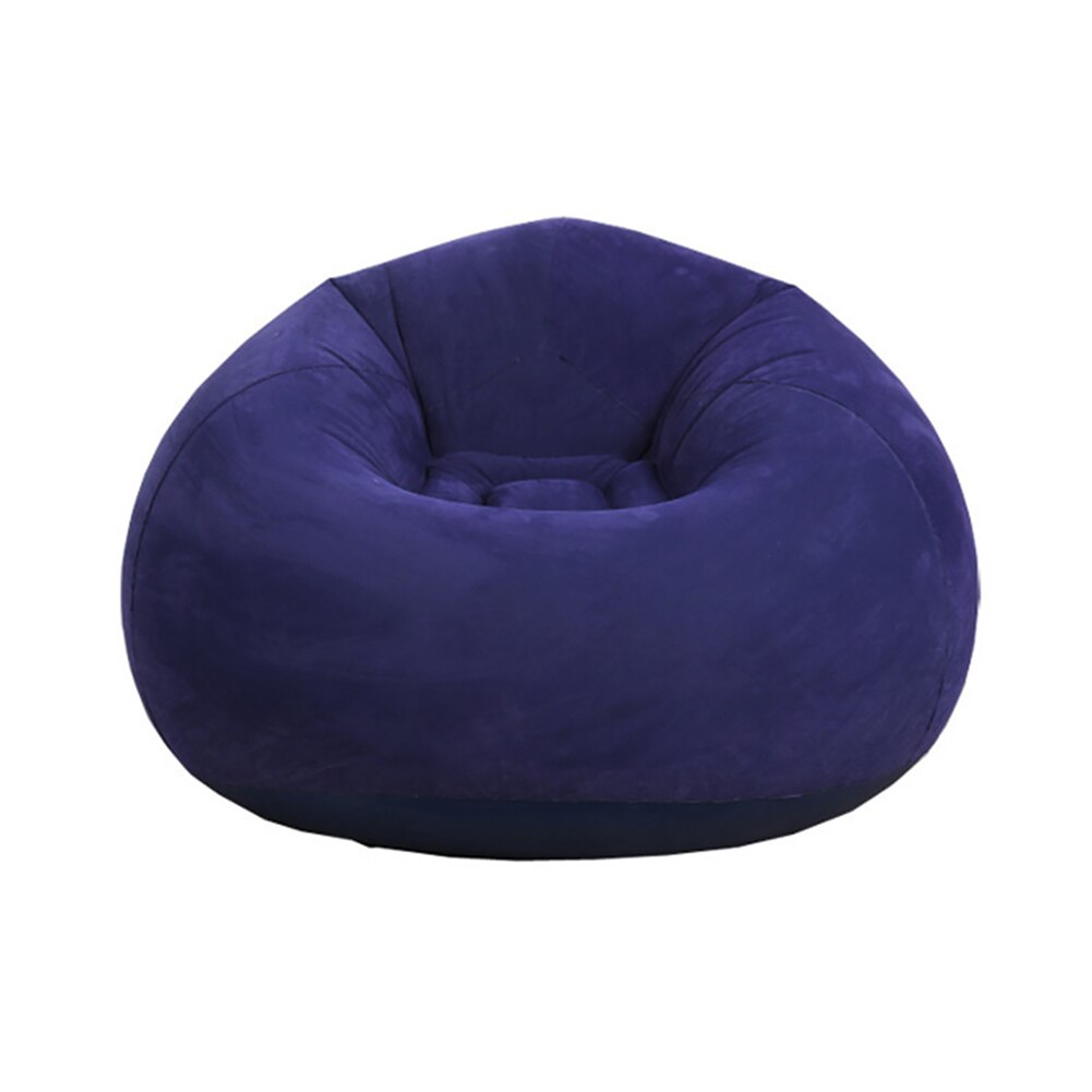 Fauteuil Wasbare Comfortabele Bean Bag Stoel Opblaasbare Luie Sofa Vouwen Lounger Ultra Zachte Couch Slaapkamer Woonkamer Outdoor: Blue A