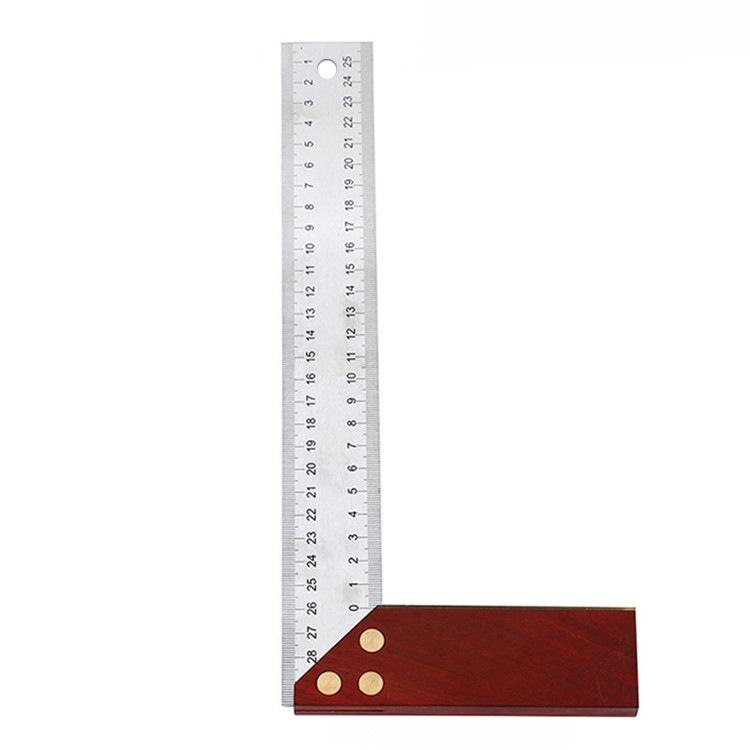 Litake 90 Grad Winkel Lineal 300mm Edelstahl Metrische Kennzeichnung Messgerät Holz Basis Holzbearbeitung Platz: Ursprünglich Titel
