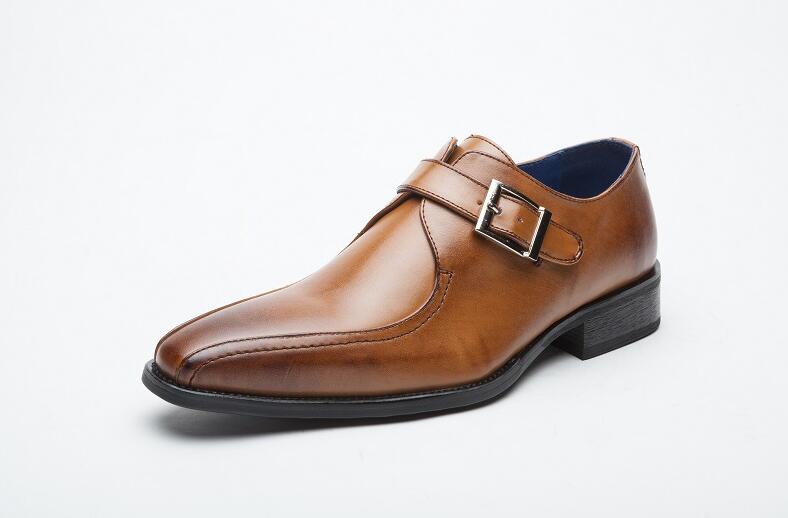Britain mænd klassisk munk strop flats kjole elegance gentleman sko mandlig bryllup hjemkomst aften brudgom gallasko
