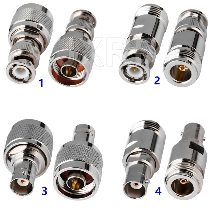 JXRF SMA BNC UHF To SMA SMB MCX MMCX BNC TNC UHF N F Type SO239 PL259 RF Coaxial coax Adapter Connector combination 4 piece: black