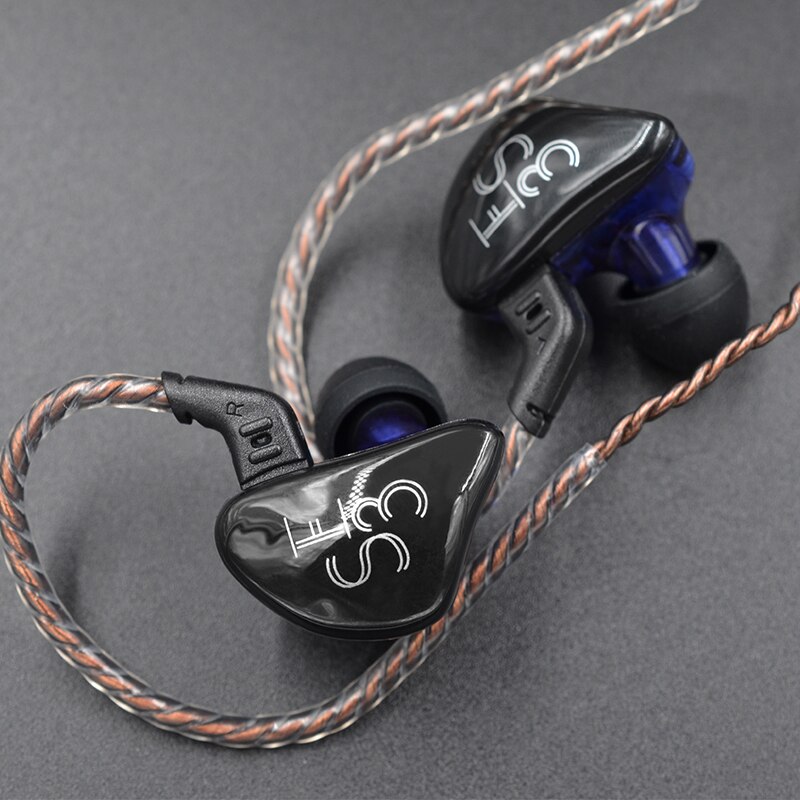 Kz  es3 1ba+1dd in-ear oortelefoon dynamische driver hifi sport ruisonderdrukkende headset vervangende kabel kz  es4 zs3 zst  zs6 as10 zsn