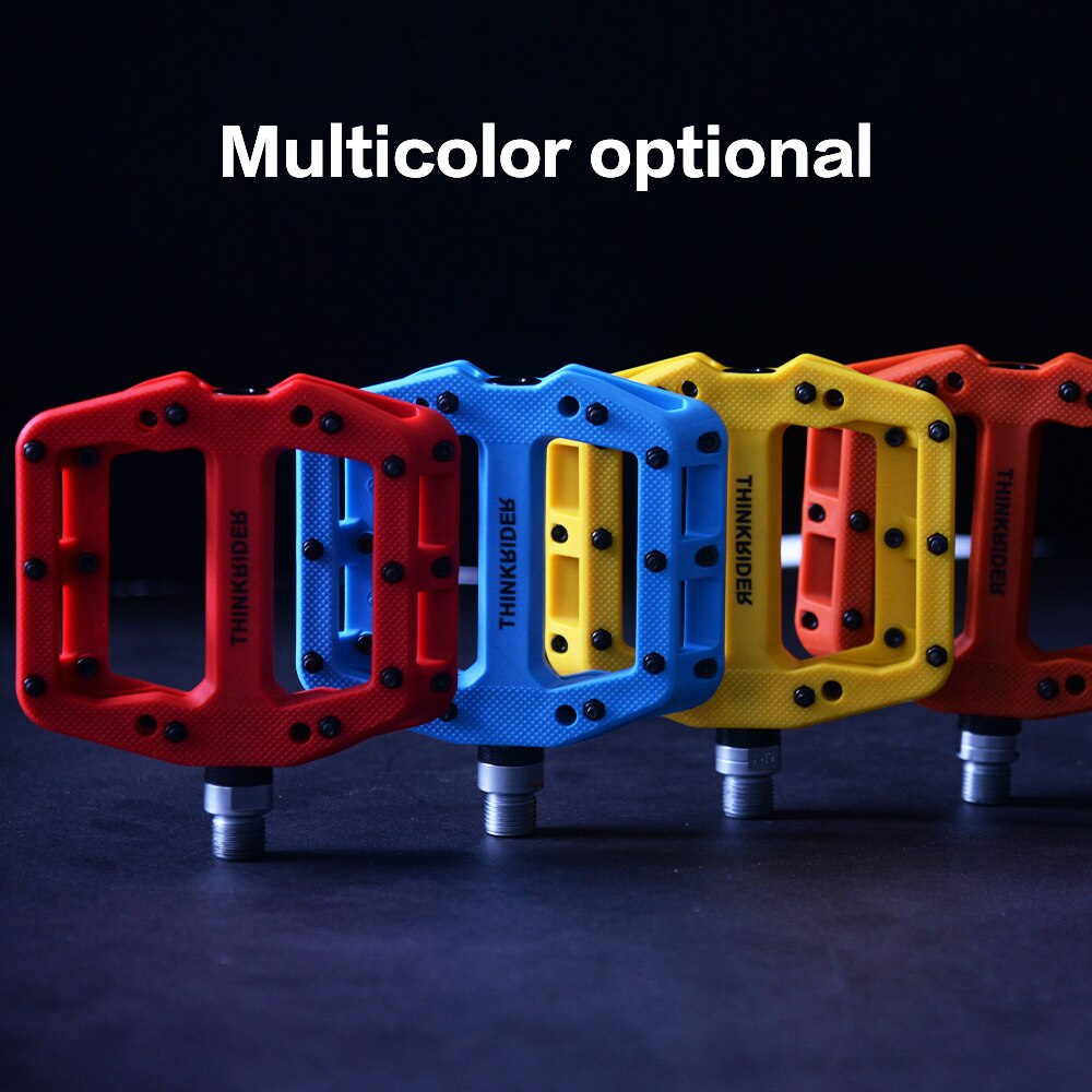 ThinkRider pedales planos para Bicicleta MTB Road 3 rodamientos sellados pedales de Bicicleta pedales de montaña plataforma ancha accesorios para Bicicleta