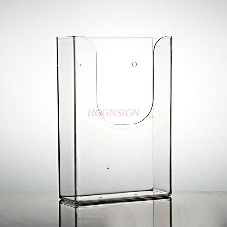 Muur Gemonteerde A6 Single-Vel Rack Acryl Display Rack Muur Gemonteerde Tri-Fold Pagina Rack Kleuring pagina Folder Informatie Rack